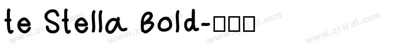 te Stella Bold字体转换